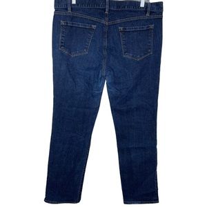 Ann Taylor Loft 14 Modern Slim High-Rise Dark Blue 5-Pocket Denim Jean Size 32